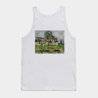 Banks of the Marne by Paul Cezanne Tank Top